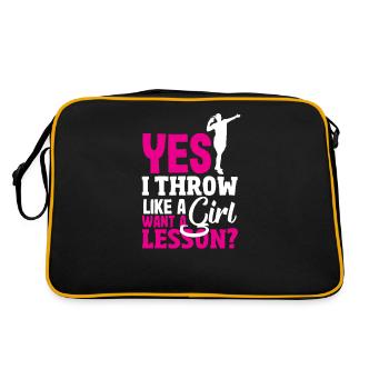 Lancer du disque Athlète Cadeau d’athlète - Sac Retro - noir/or - Dos