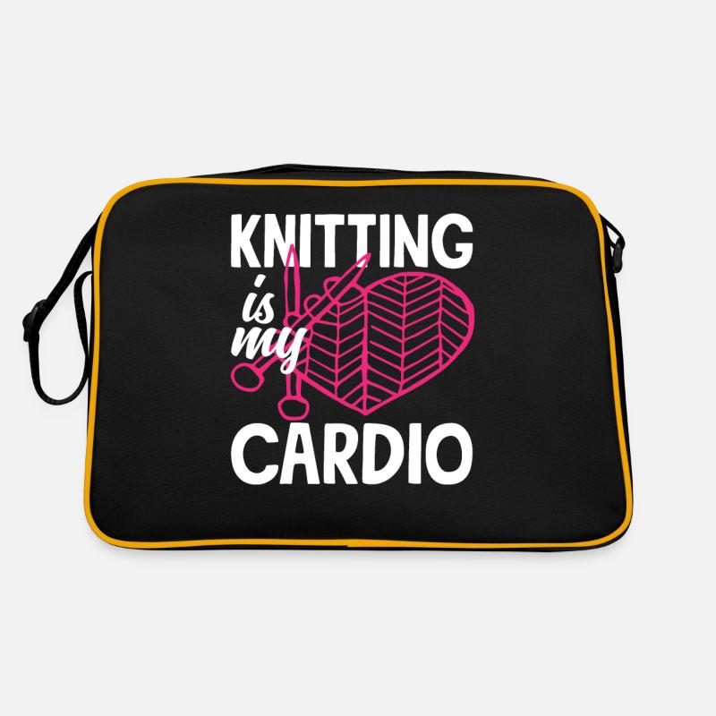 Stricken Ist Mein Cardio Leidenschaft Retro Tasche