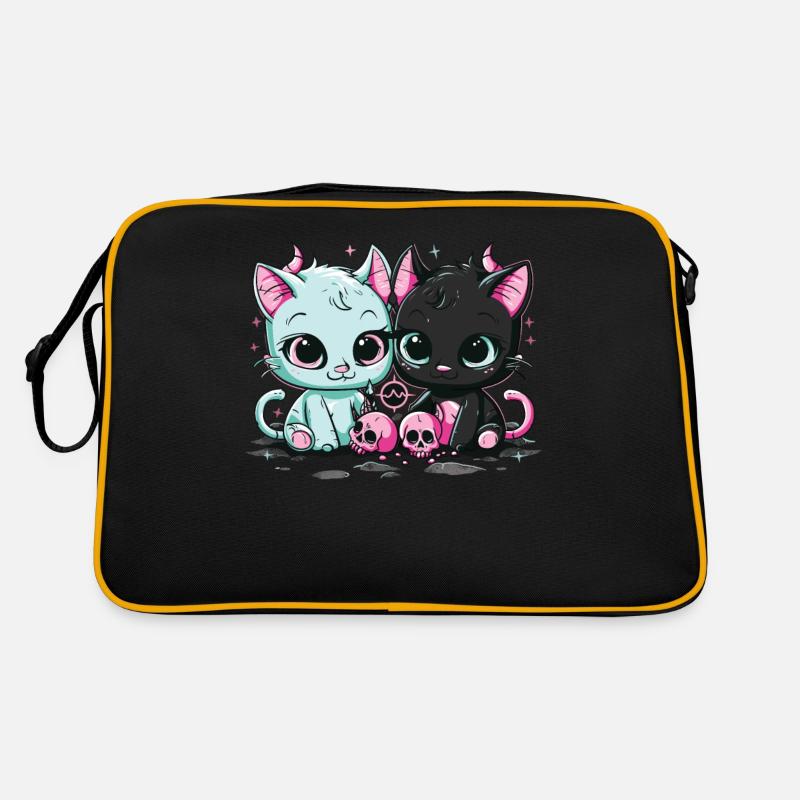 Kawaii Cat Pastel Goth Devilish Retro Bag