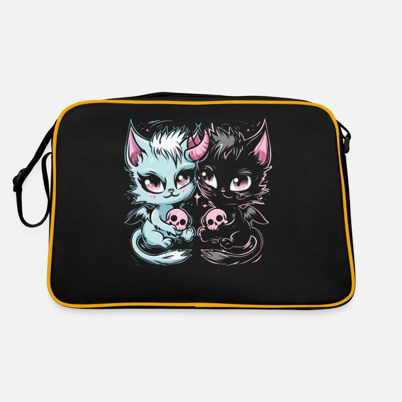 Kawaii Cat Pastel Goth Teuflisch Retro Tasche