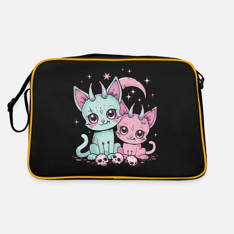 Kawaii Cat Pastel Goth Devilish Retro Bag