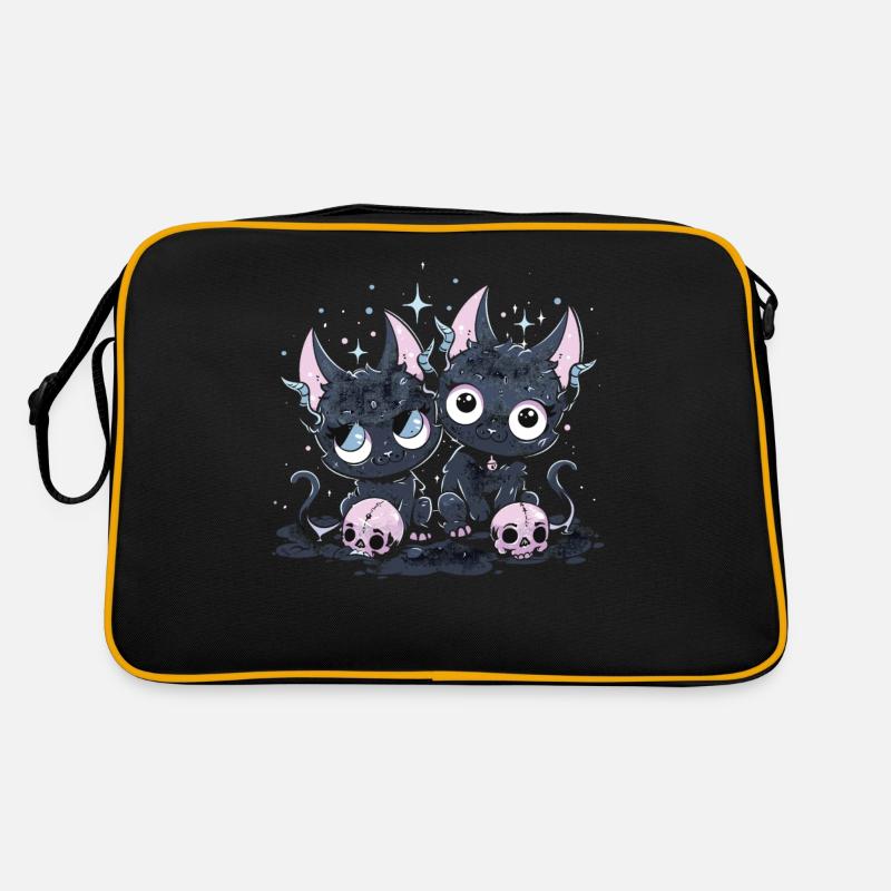 Kawaii Cat Pastel Goth Devilish Retro Bag