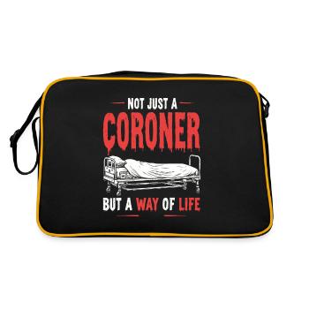 Coroner - Retro Bag - black/gold - Back