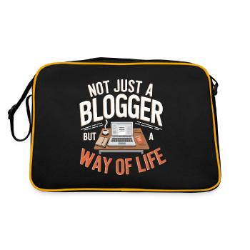Blogger Blogging - Retro Bag - black/gold - Back