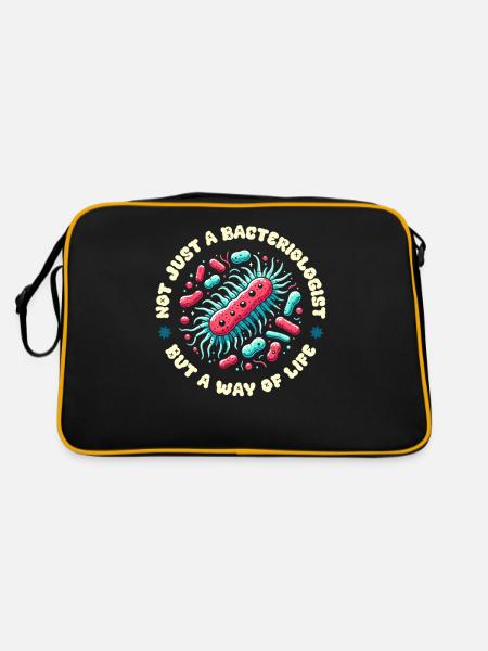 Bactériologiste - Sac Retro - noir/or - Dos