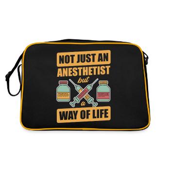 Anesthésiste - Sac Retro - noir/or - Dos
