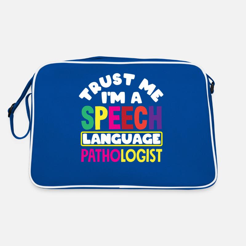 Vertrau Mir Ich Bin Sprachtherapeut Retro Tasche