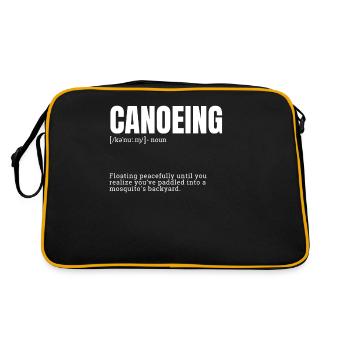 Définition du canoë amusant - Sac Retro - noir/or - Dos