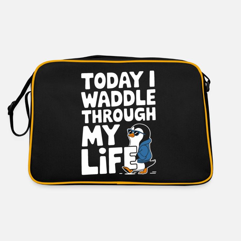 Today I waddle through my life in style Retro Bag
