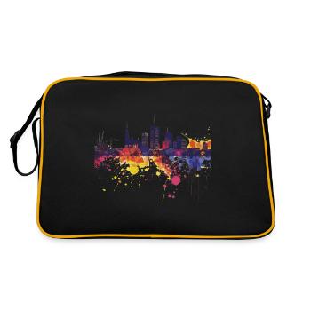 Utrecht - Retro Bag - black/gold - Back