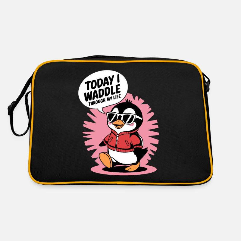 Today I waddle through my life in style Retro Bag