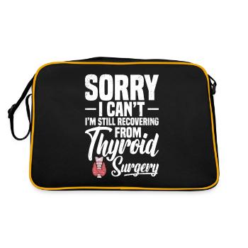 I'm sorry I can't, I'm recovering - Retro Bag - black/gold - Back