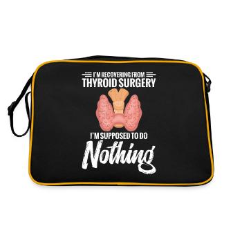 I am supposedly recovering from a - Retro Bag - black/gold - Back