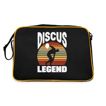Lancer du disque Athlète Cadeau d’athlète - Sac Retro - noir/or - Dos