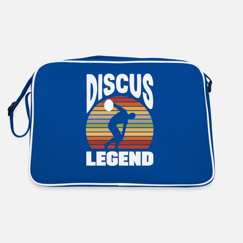Diskus Diskuswurf Leichtathlet Sportler Geschenk Retro Tasche