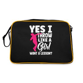 Lancer du disque Athlète Cadeau d’athlète - Sac Retro - noir/or - Dos