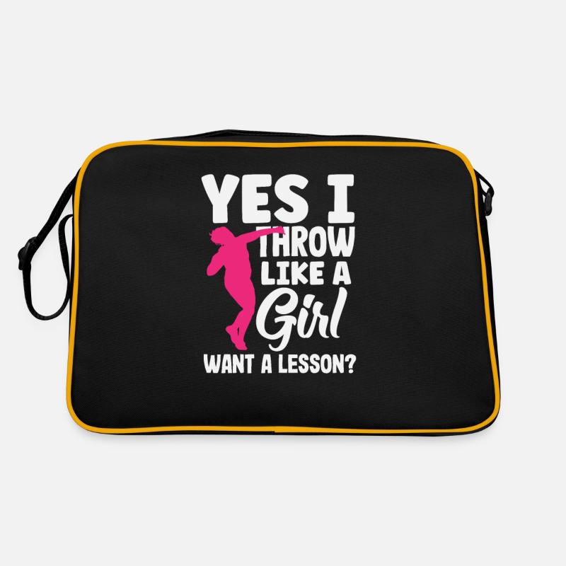 Lancer du disque Athlète Cadeau d’athlète Sac Retro