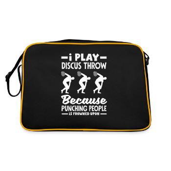 Lancer du disque Athlète Cadeau d’athlète - Sac Retro - noir/or - Dos