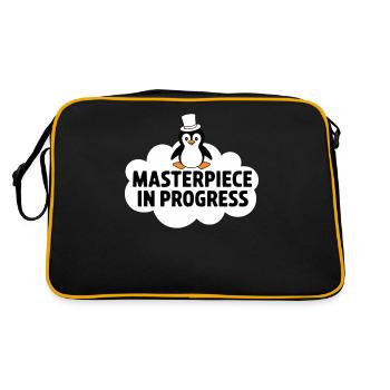 Penguin Masterpiece In Progress Cloud - Retro Bag - black/gold - Back