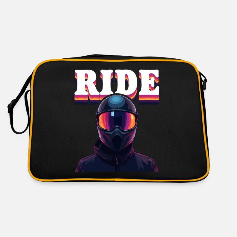 Design de motard cool avec le texte Sac Retro
