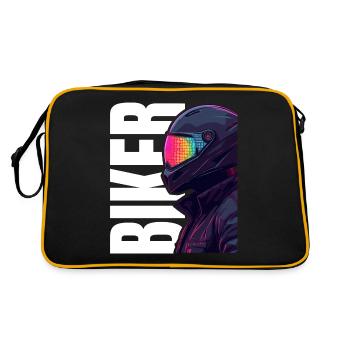 Motard motard disant moto cool - Sac Retro - noir/or - Dos