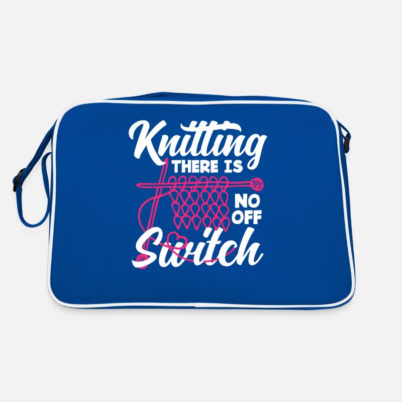 Knitting No Off Switch Retro Bag