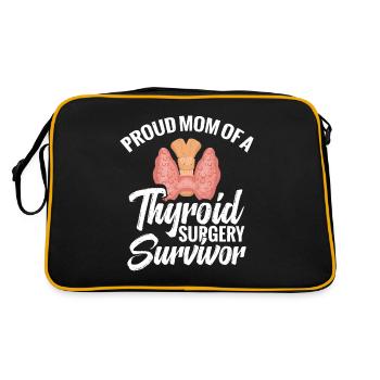 Stolze Mutter Einer Schilddrüsenoperation, Die - Retro Tasche - Schwarz/Gold - Hinten