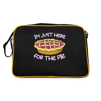 Je ne suis là que pour le gâteau - Sac Retro - noir/or - Dos
