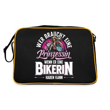 Moto motard motard qui a besoin - Sac Retro - noir/or - Dos