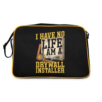 Drywall Installer - Retro Bag - black/gold - Back
