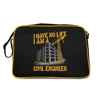 Civil engineer - Retro Bag - black/gold - Back