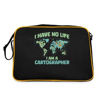 Cartographer - Retro Bag - black/gold - Back