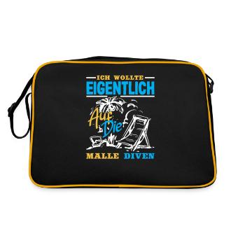Mallorca Party Crew Mallorca Holidays - Retro Bag - black/gold - Back