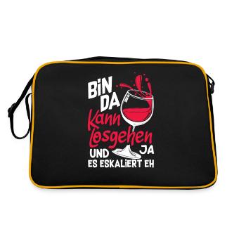 Mallorca Party Crew Mallorca Holidays - Retro Bag - black/gold - Back