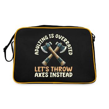 Lancer de hache Lanceur de hache - Sac Retro - noir/or - Dos