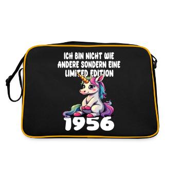 Edition Limitée 1956 Anniversaire 1956 Naissance - Sac Retro - noir/or - Dos