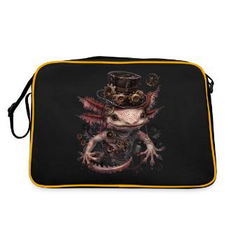 Steampunk Axolotl - Sac Retro - noir/or - Dos