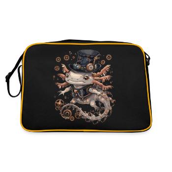 Steampunk Axolotl - Sac Retro - noir/or - Dos