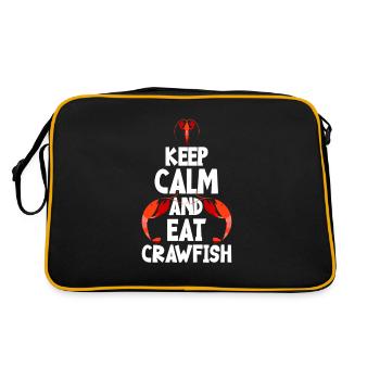 Restez calme et mangez des écrevisses - Sac Retro - noir/or - Dos