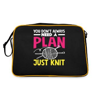 Tricot Pas de plan Juste du tricot - Sac Retro - noir/or - Dos