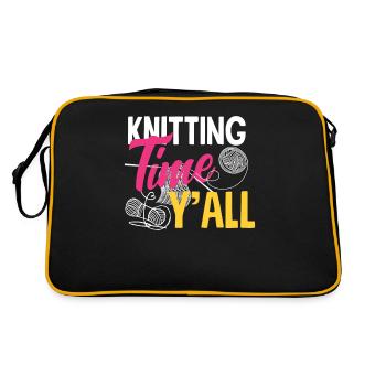 Du temps pour tricoter pour vous tous - Sac Retro - noir/or - Dos