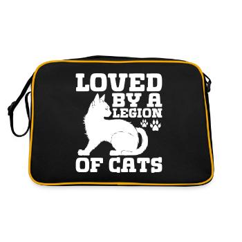 Cadeaux de grand-mère chat - Sac Retro - noir/or - Dos