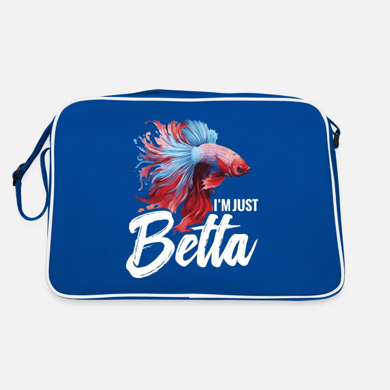 I'm Just Betta Fish Retro Tasche