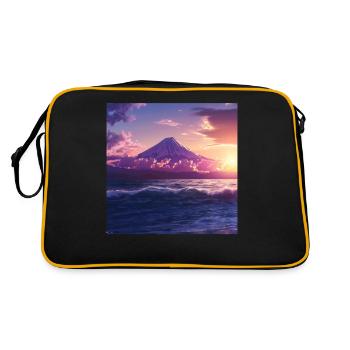 Japon - Sac Retro - noir/or - Dos