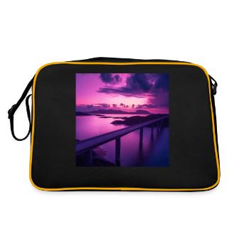 Japon - Sac Retro - noir/or - Dos