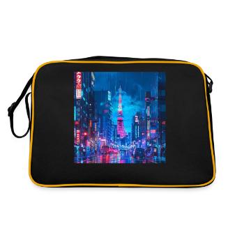 Japon - Sac Retro - noir/or - Dos