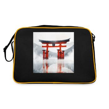 Japon - Sac Retro - noir/or - Dos