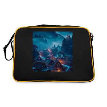 Japon - Sac Retro - noir/or - Dos