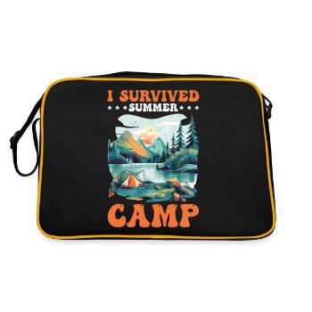 I Survived Summer Camp 5 - Retro Tasche - Schwarz/Gold - Hinten