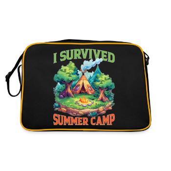 I Survived Summer Camp 6 - Retro Tasche - Schwarz/Gold - Hinten